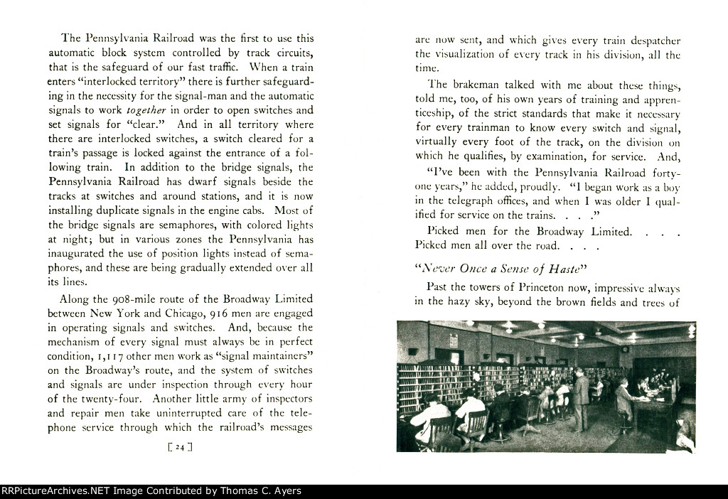 PRR "Broadway Limited," Pages 24-25, 1927